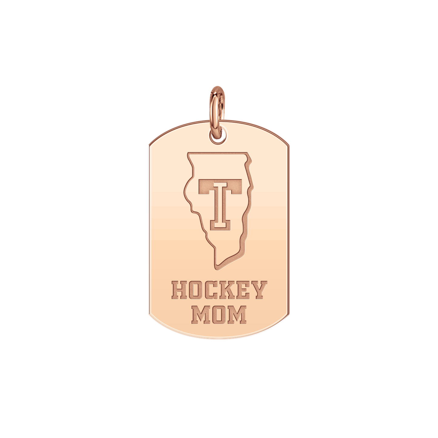 Team Illinois Hockey Mom Tag
