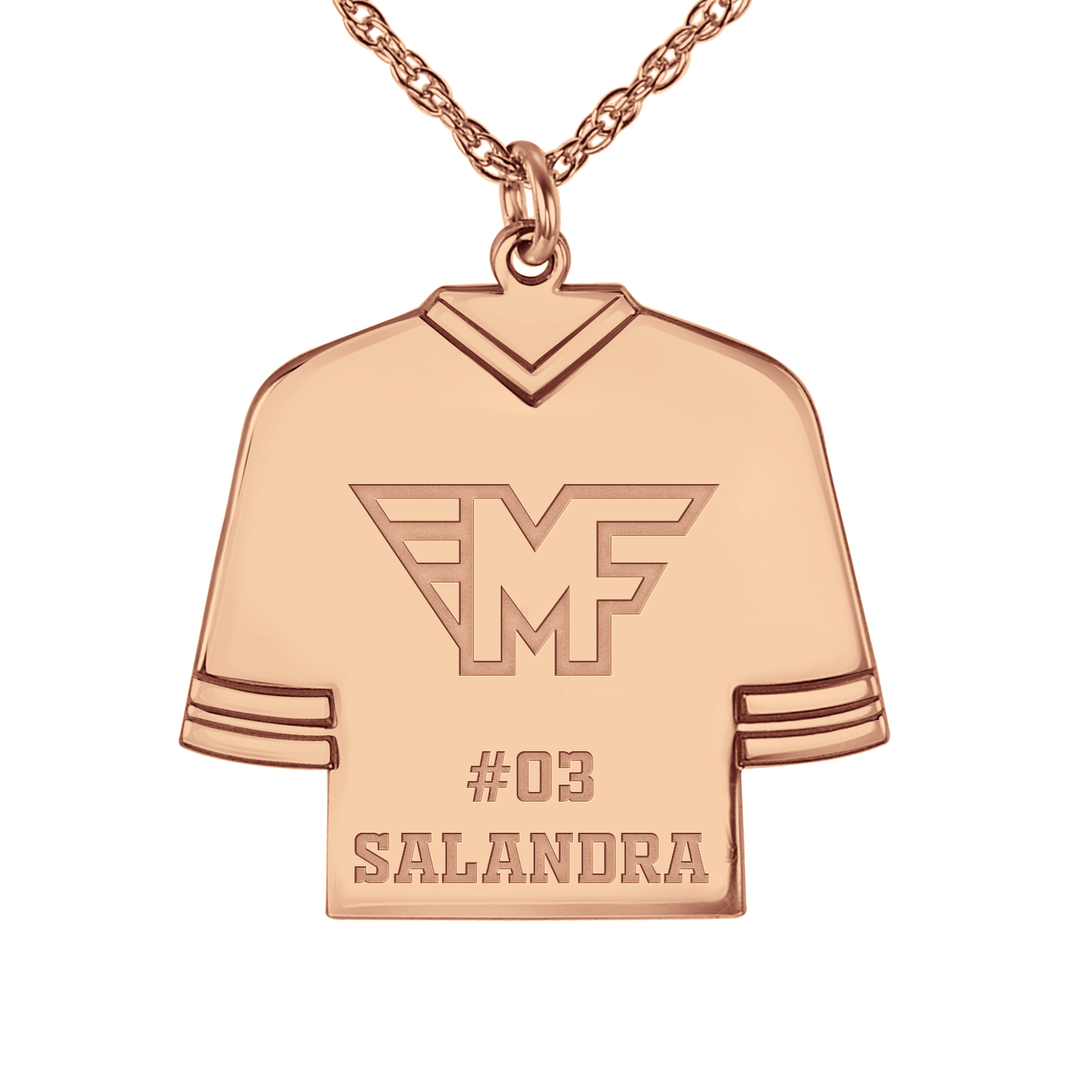 Mid Fairfield Hockey Jersey Pendant