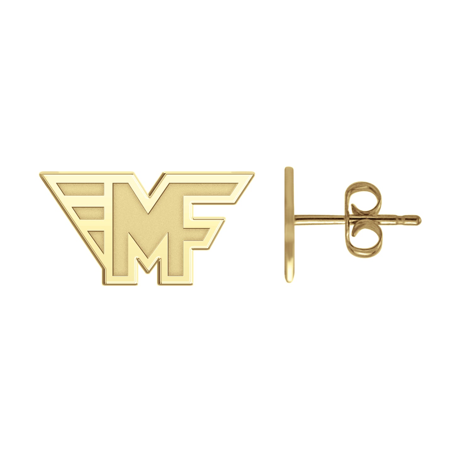 Mid Fairfield Logo Earrings