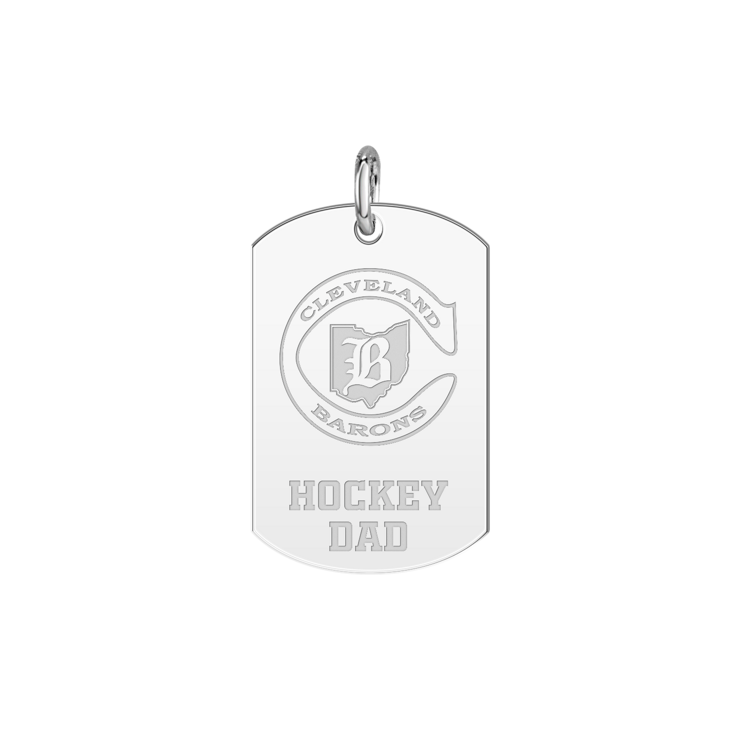 Cleveland Barons Hockey Dad Tag
