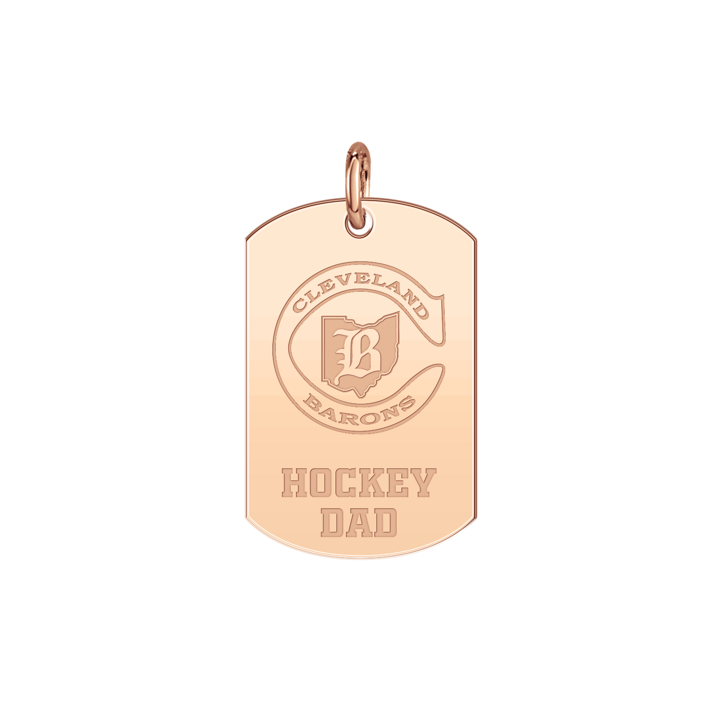 Cleveland Barons Hockey Dad Tag