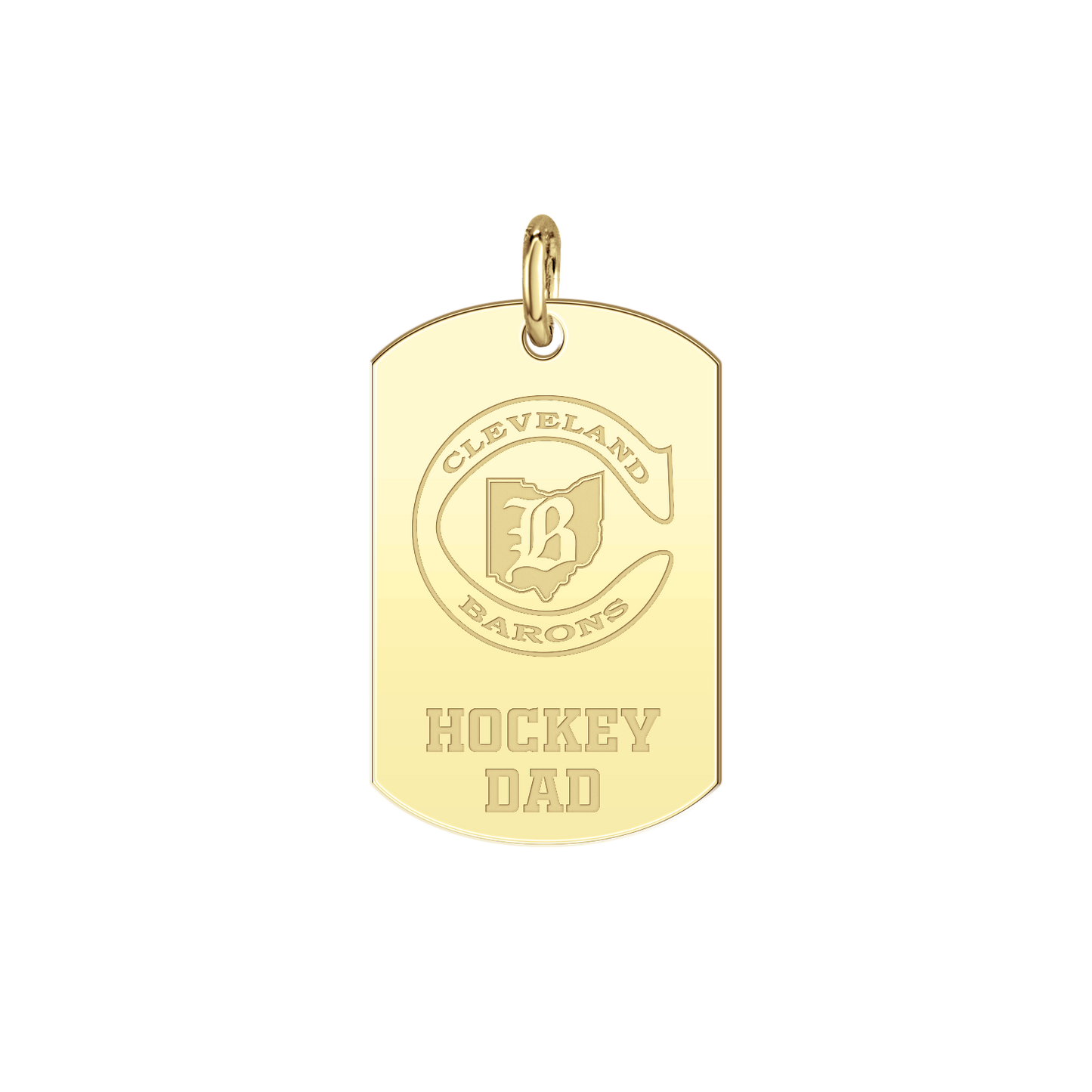 Cleveland Barons Hockey Dad Tag