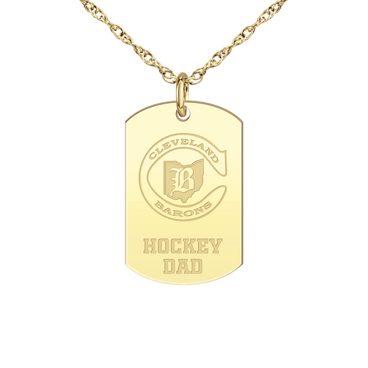 Cleveland Barons Hockey Dad Tag