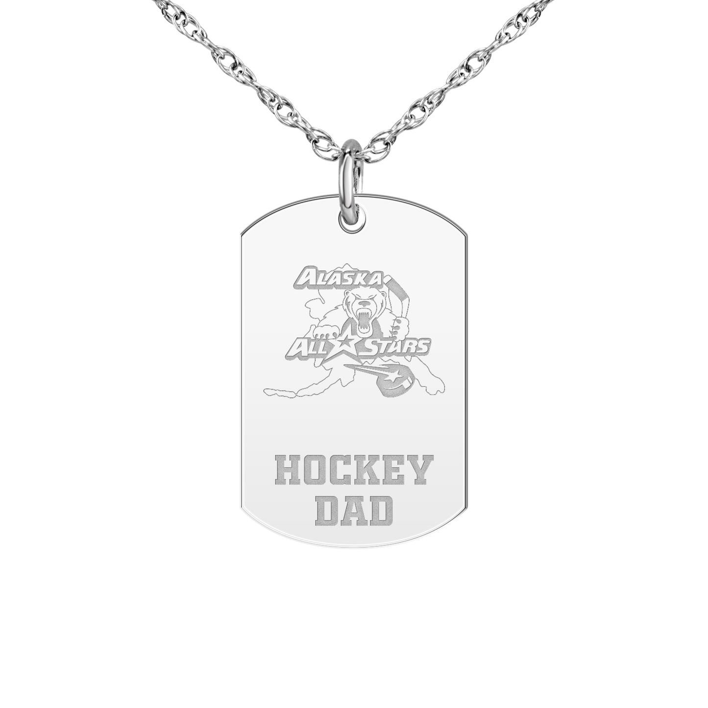 Alaska All Stars Hockey Dad Tag