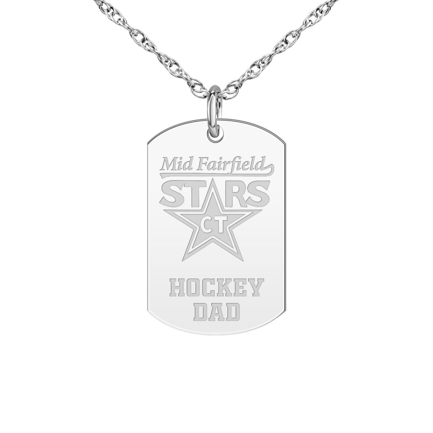 Mid Fairfield Stars Hockey Dad Tag