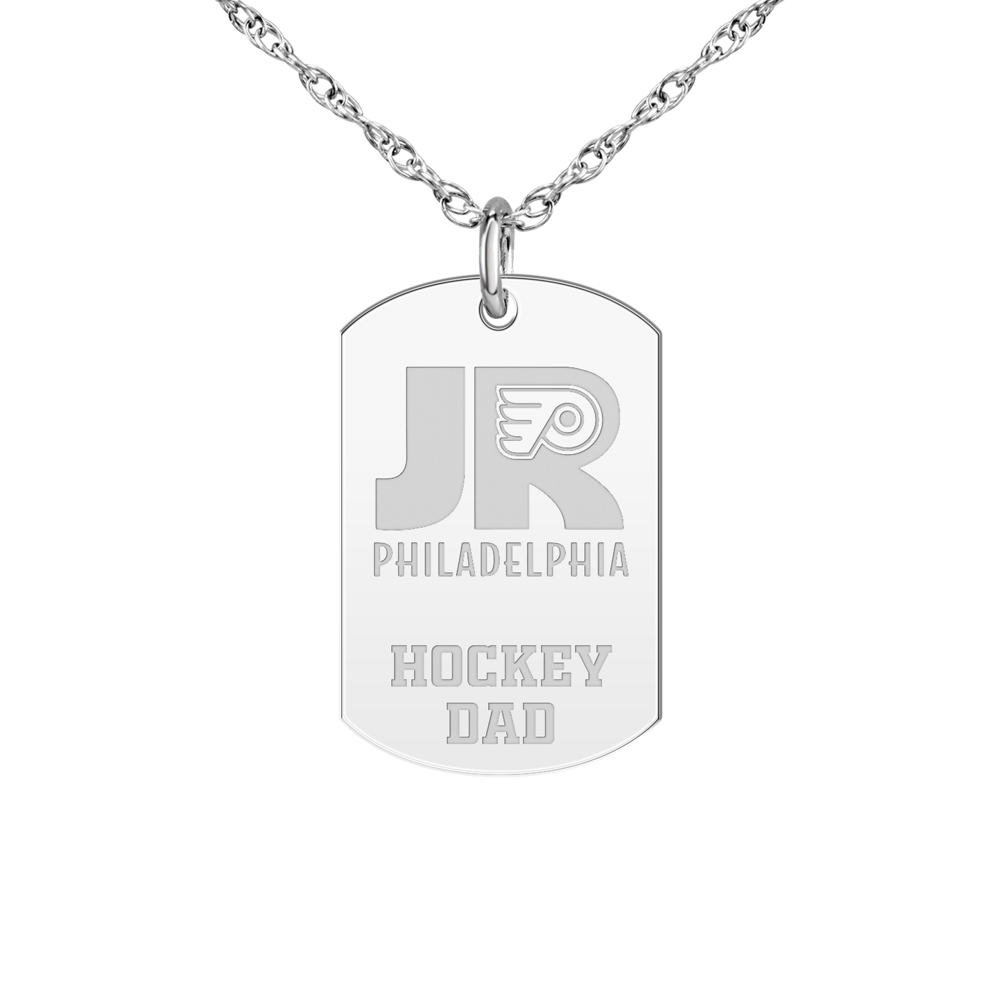 Philadelphia Jr Flyers Hockey Dad Tag