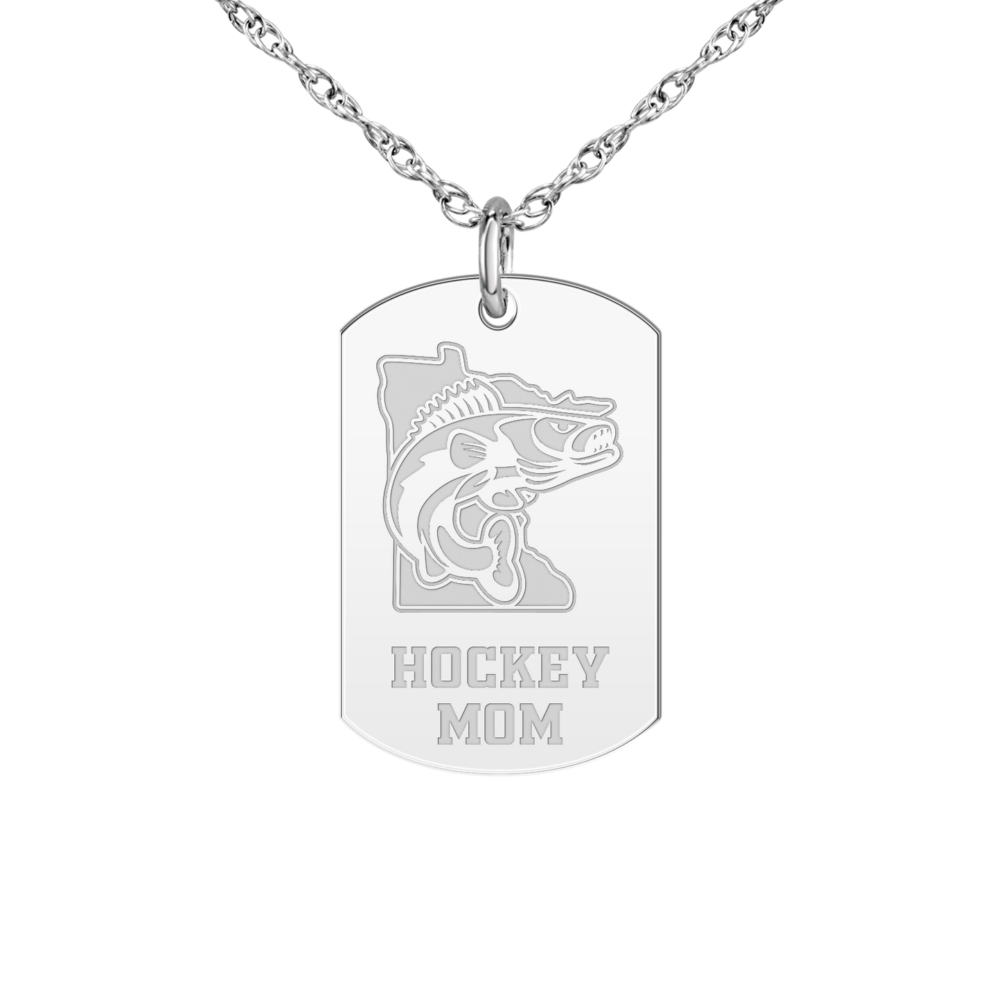 Minnesota Walleye Hockey Mom Tag