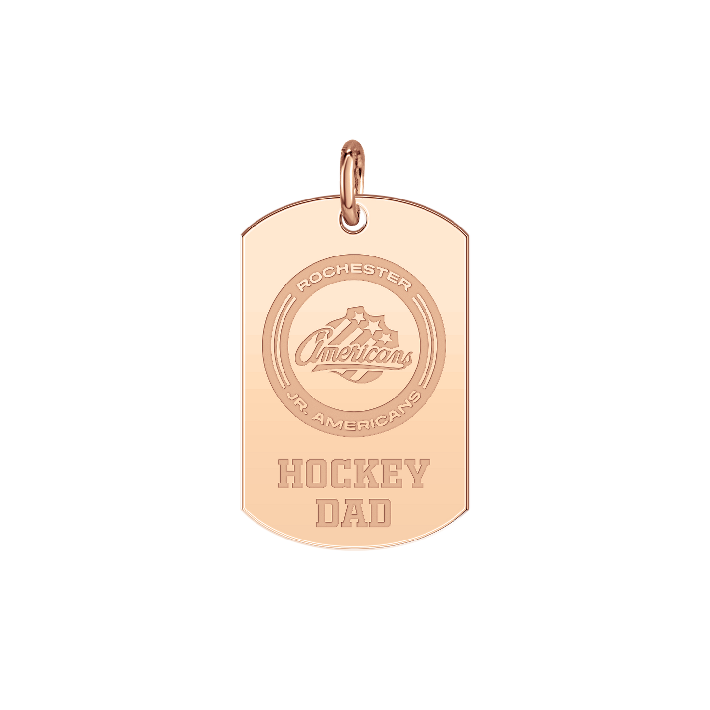 Rochester Jr. Americans Hockey Dad Tag