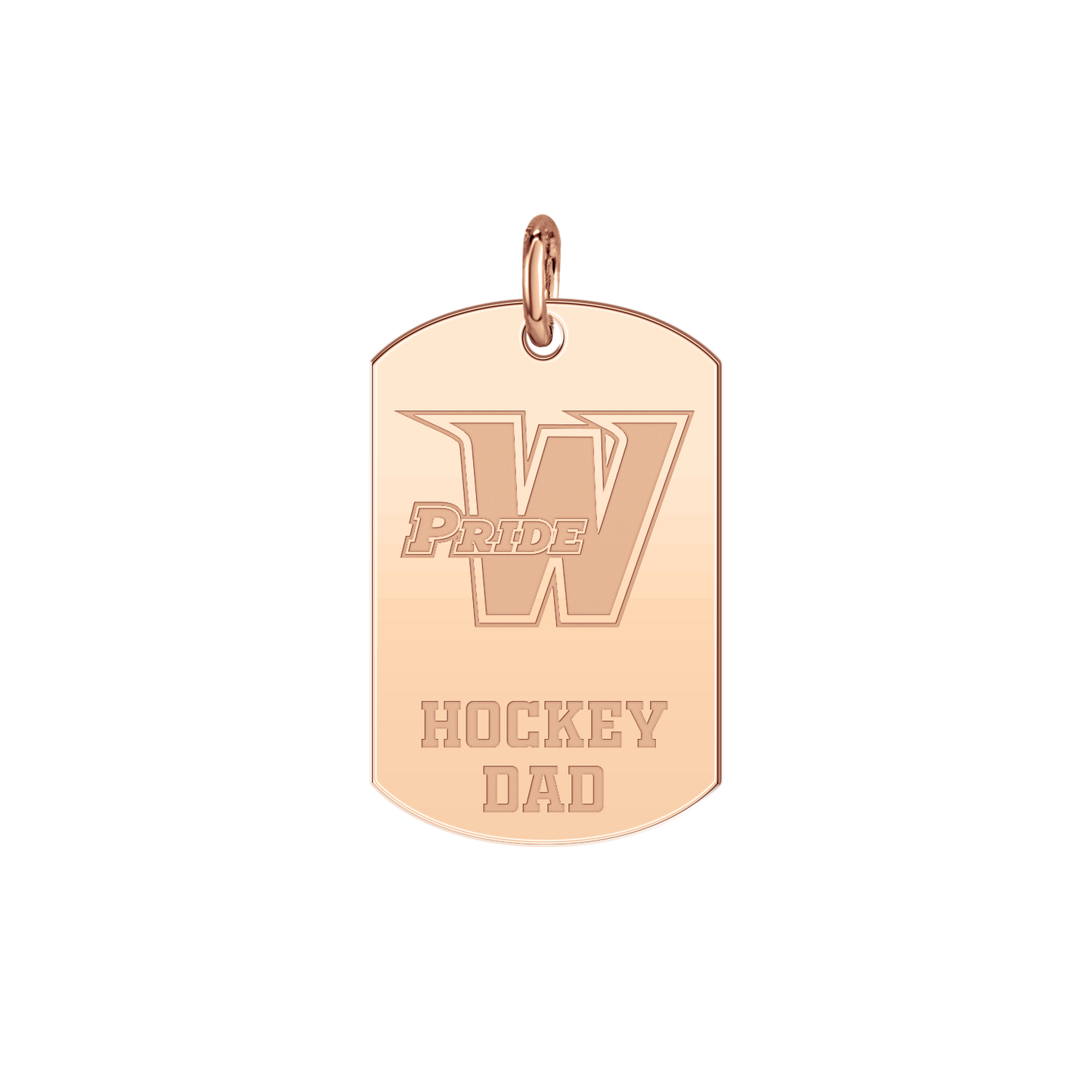 Washington Pride Hockey Dad Tag