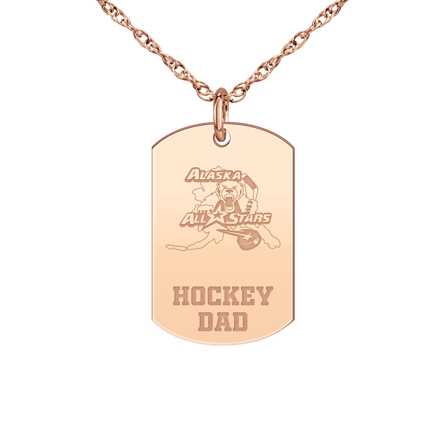 Alaska All Stars Hockey Dad Tag