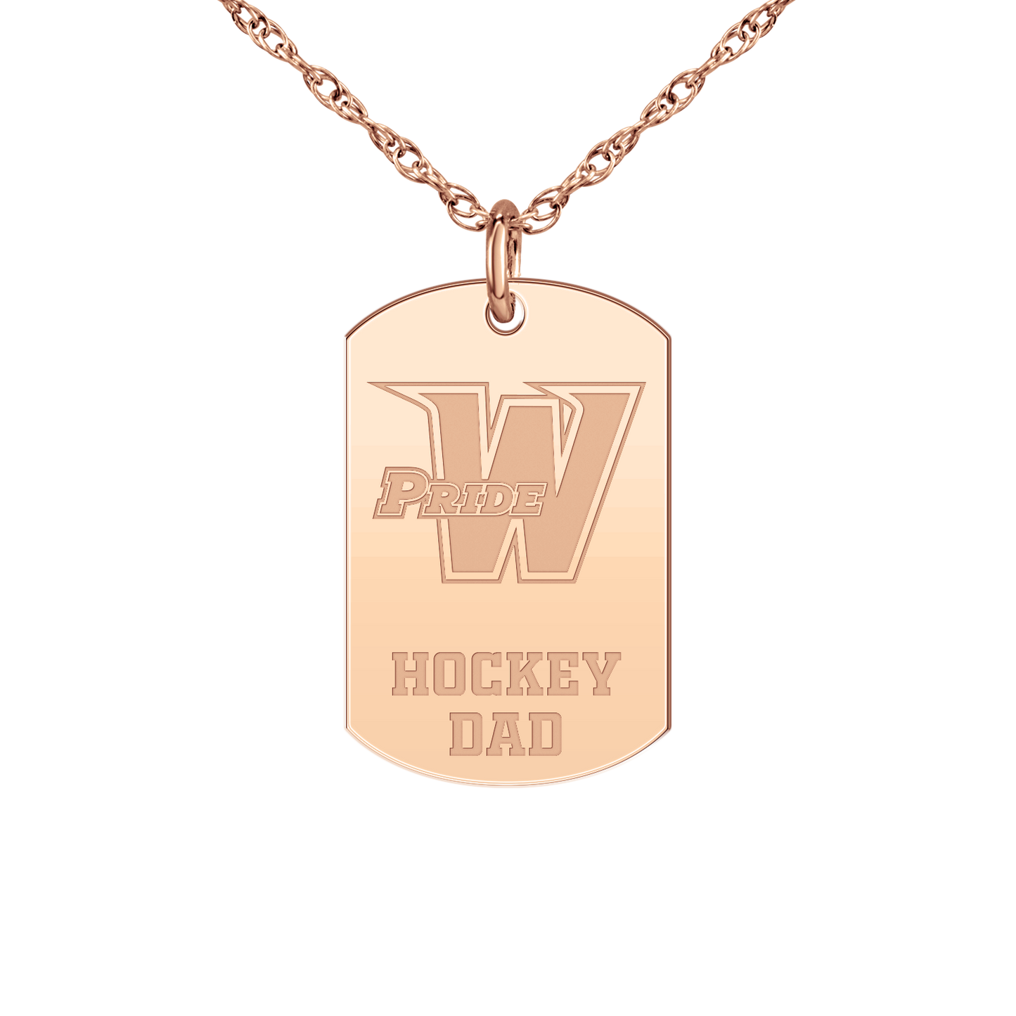 Washington Pride Hockey Dad Tag