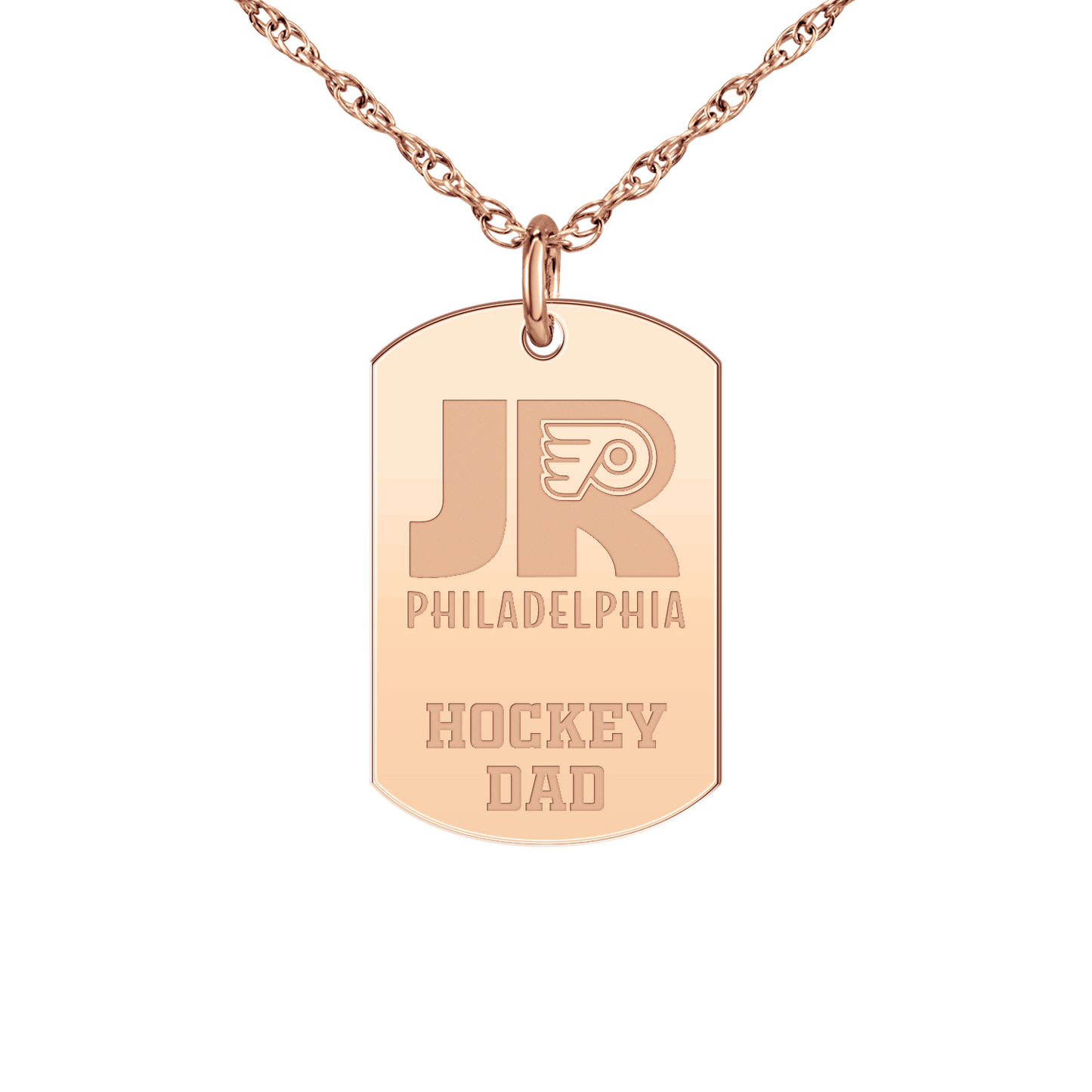 Philadelphia Jr Flyers Hockey Dad Tag