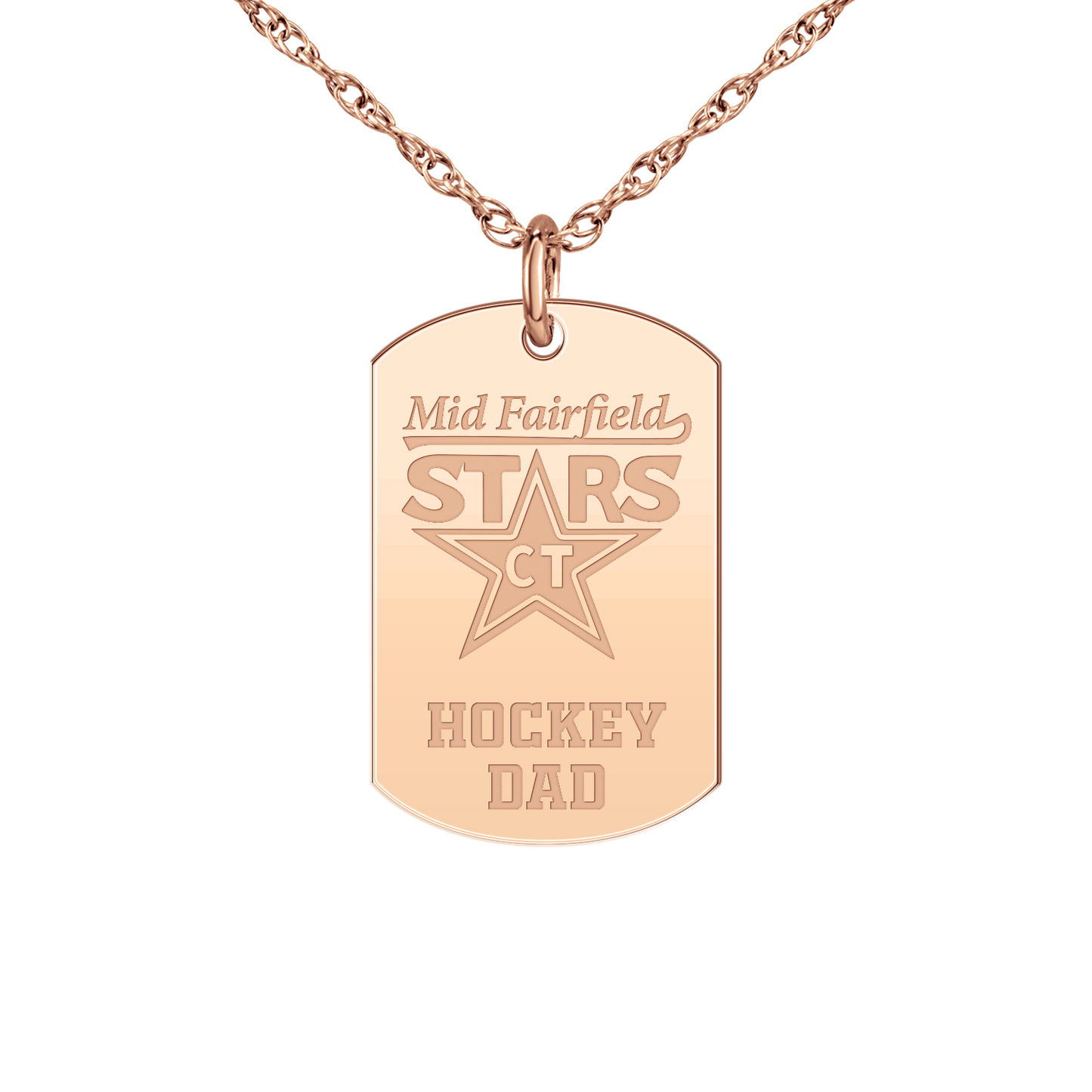 Mid Fairfield Stars Hockey Dad Tag