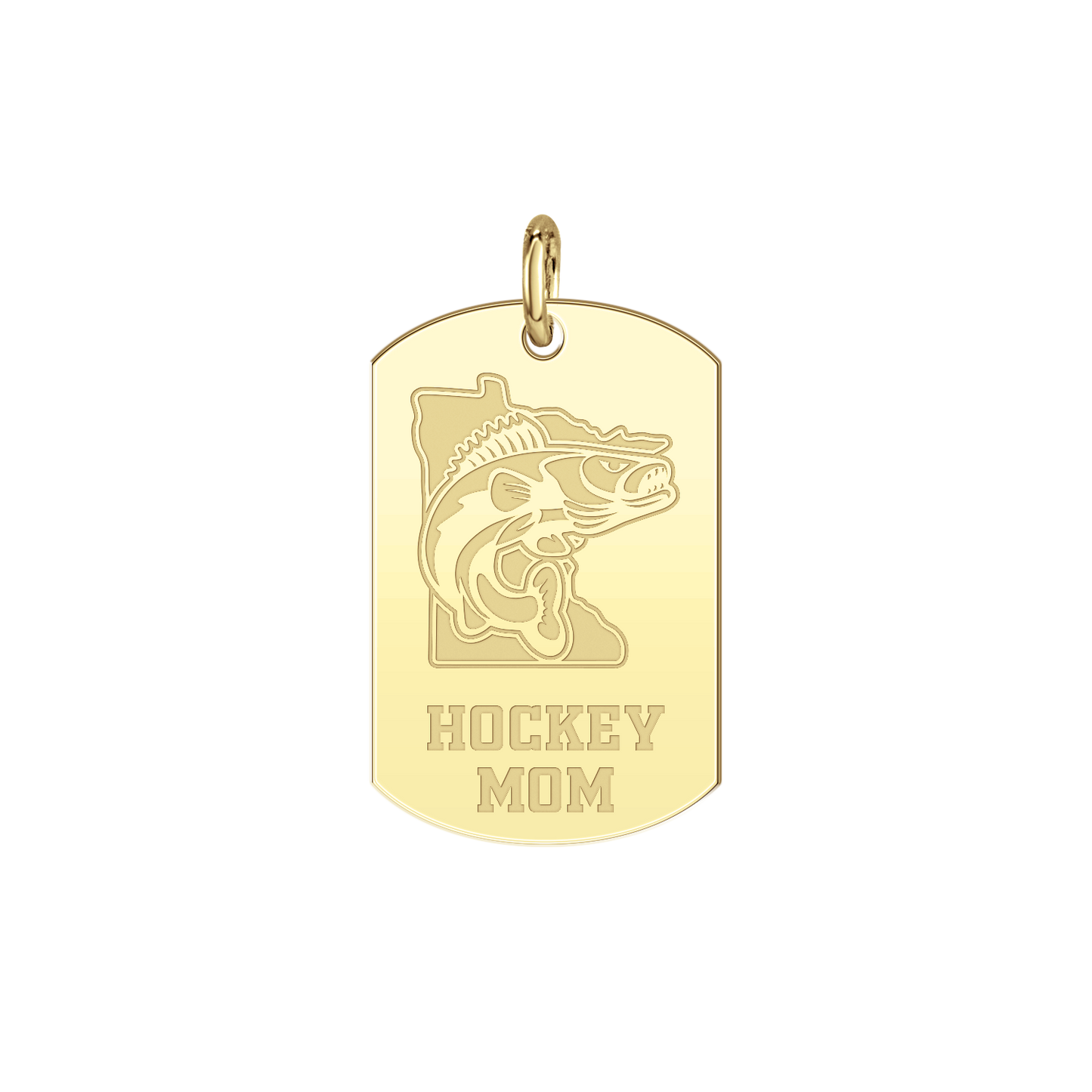 Minnesota Walleye Hockey Mom Tag
