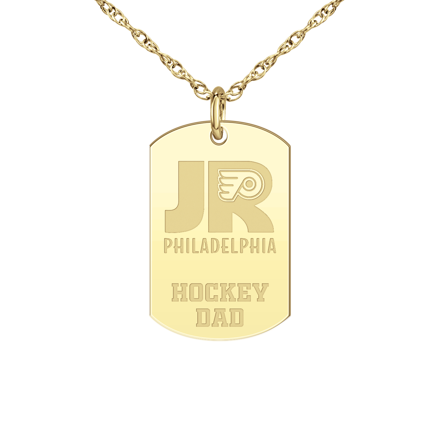 Philadelphia Jr Flyers Hockey Dad Tag