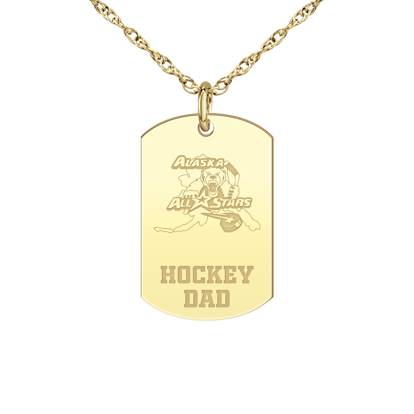 Alaska All Stars Hockey Dad Tag