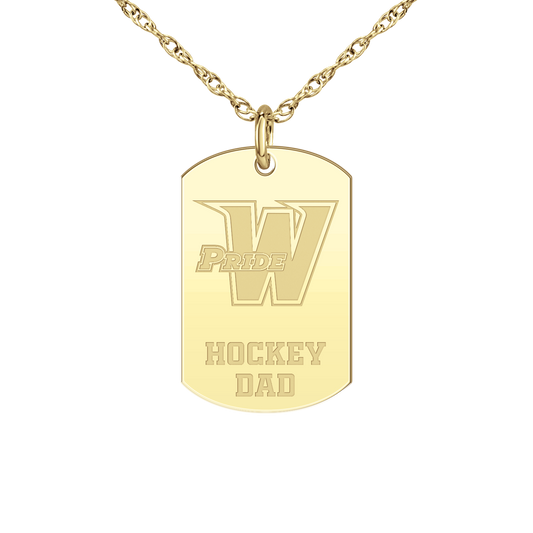 Washington Pride Hockey Dad Tag