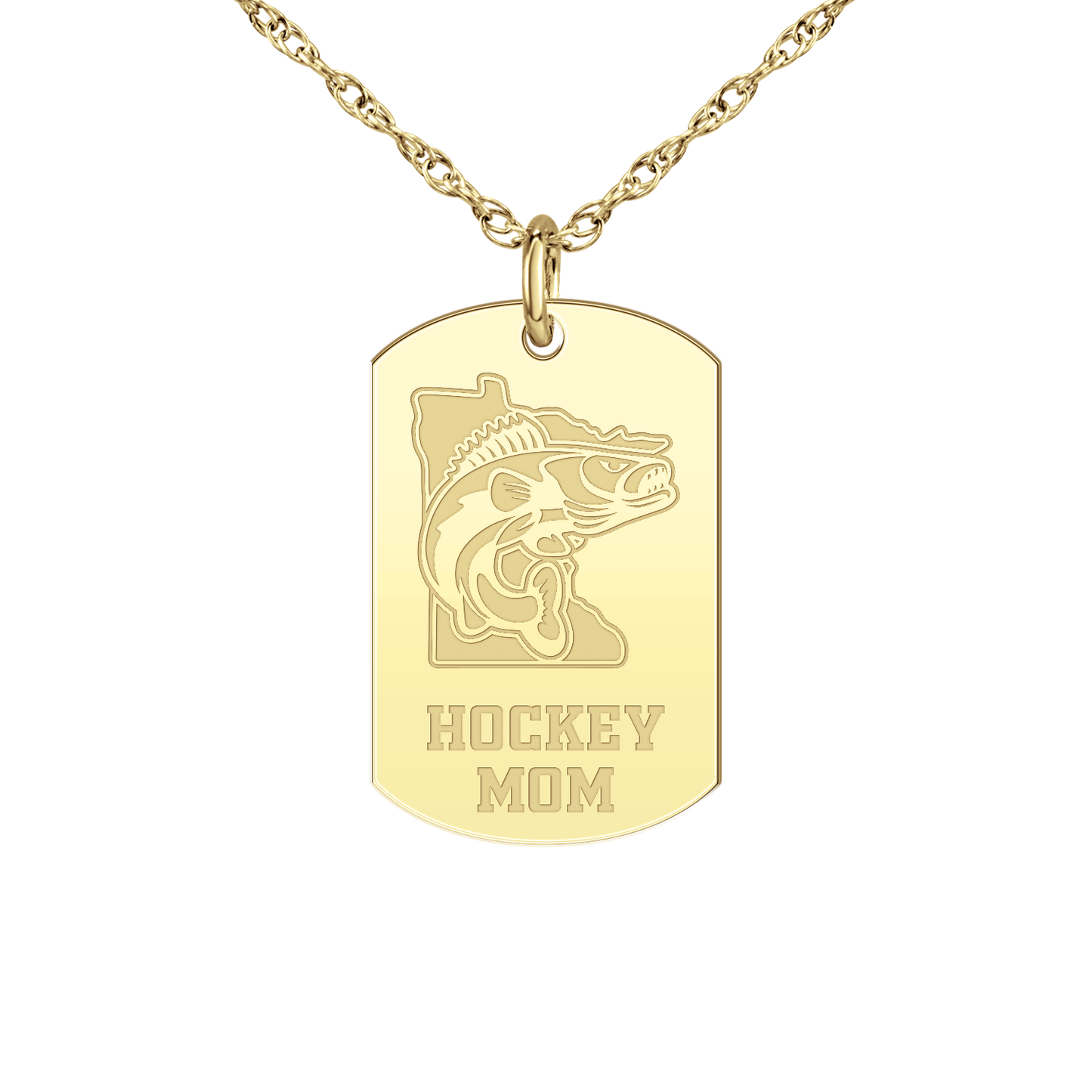 Minnesota Walleye Hockey Mom Tag