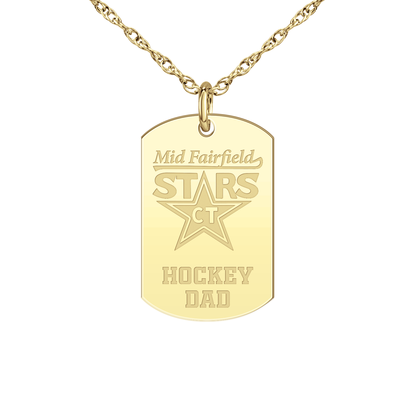 Mid Fairfield Stars Hockey Dad Tag