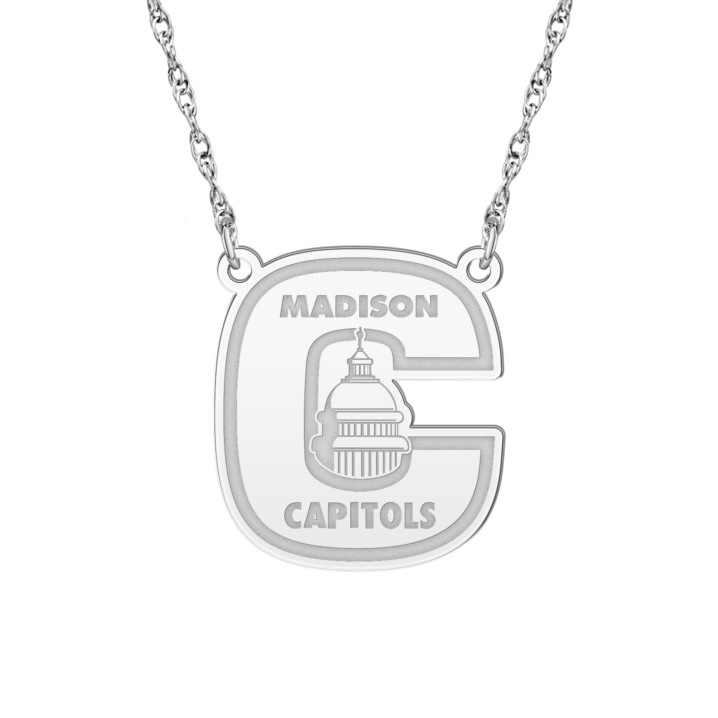 Madison Capitols Youth Hockey Signature Logo Necklace