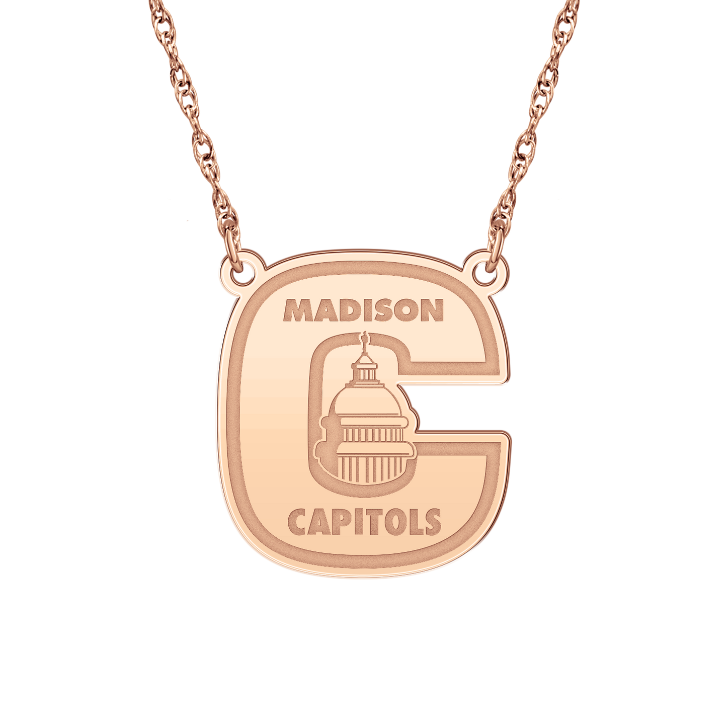 Madison Capitols Youth Hockey Signature Logo Necklace