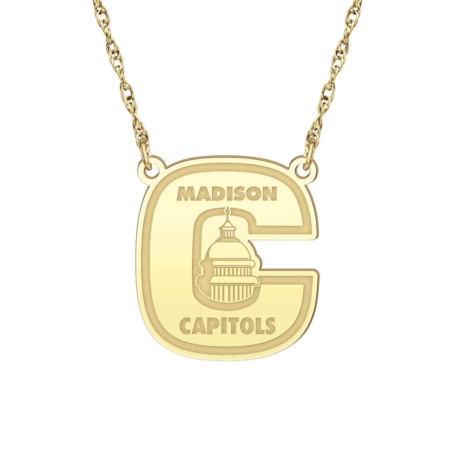 Madison Capitols Youth Hockey Signature Logo Necklace