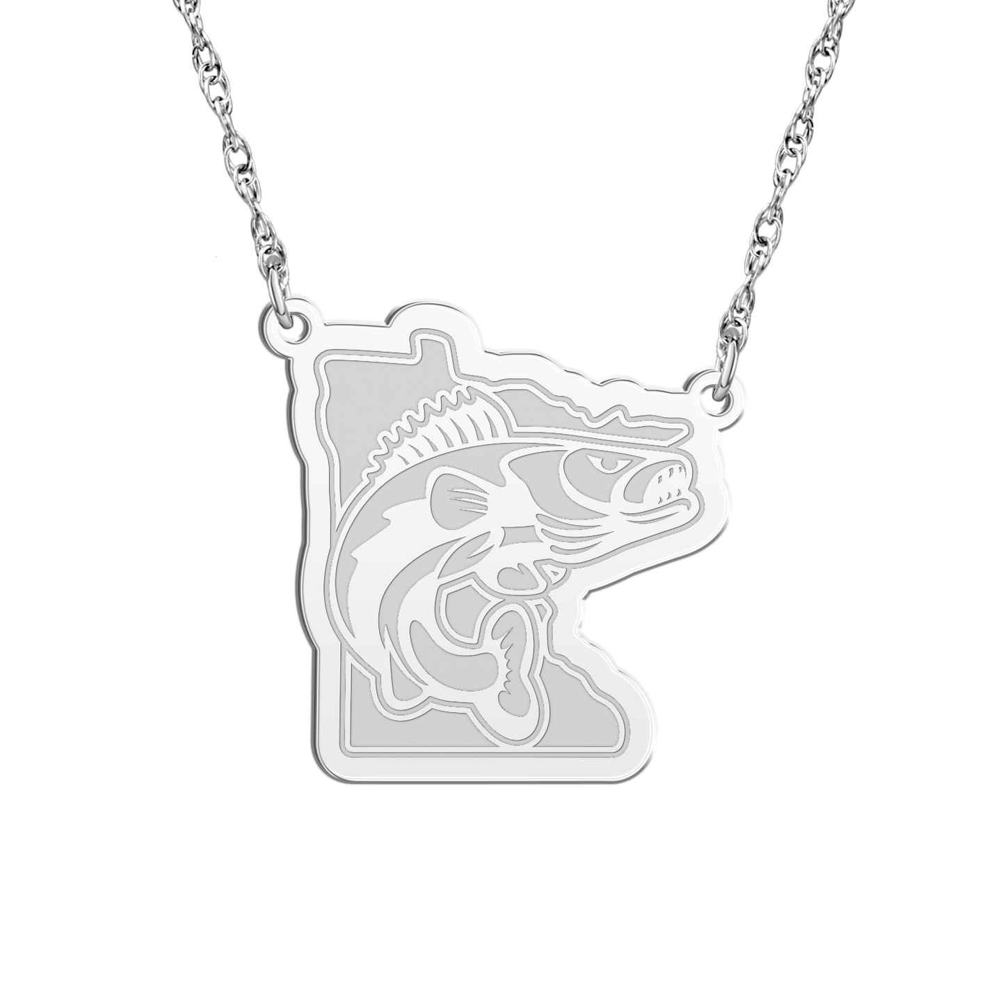 Minnesota Walleye Signature Logo Necklace