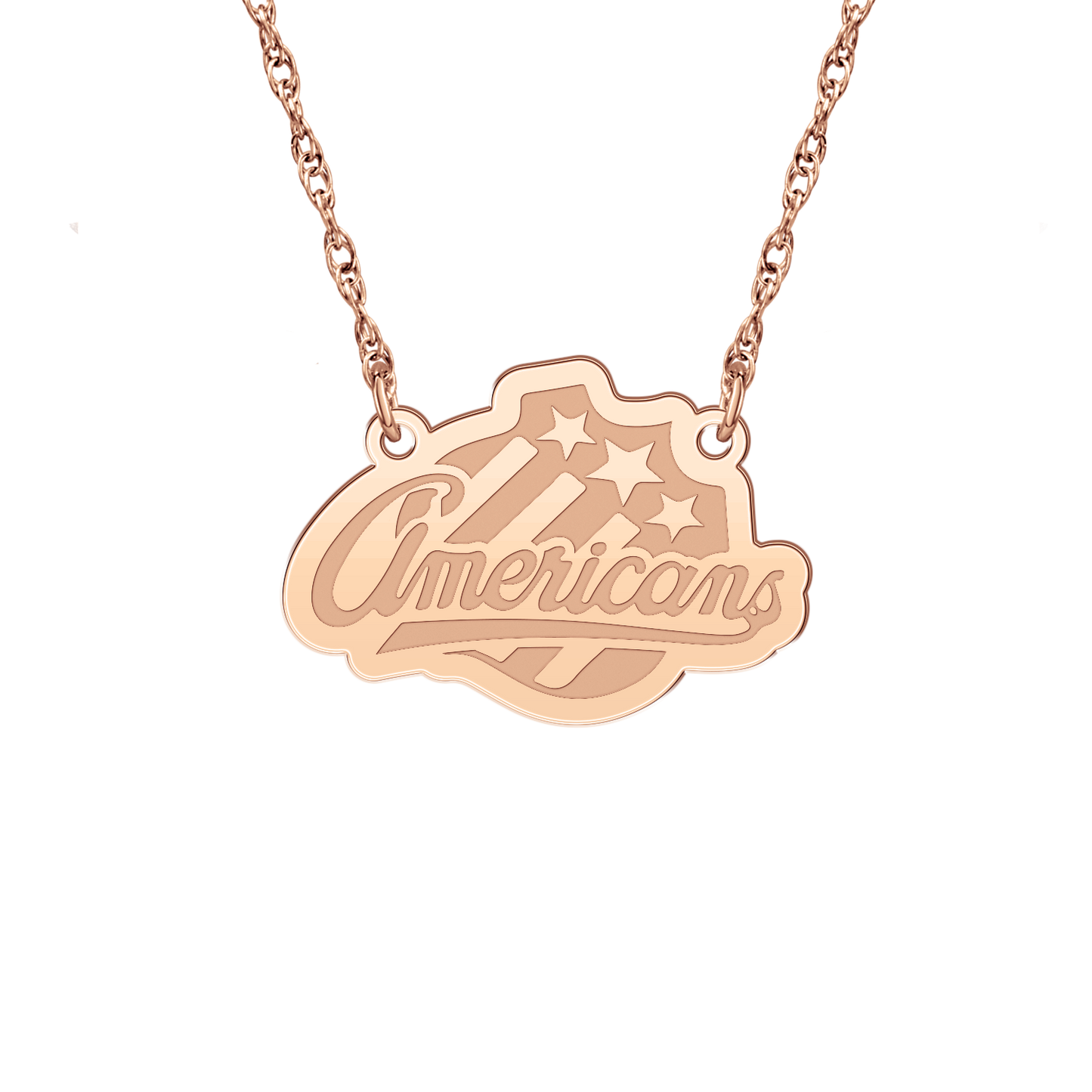 Rochester Jr. Americans Signature Logo Necklace