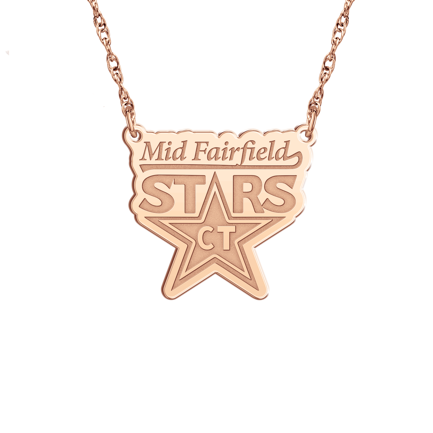 Mid Fairfield Stars Signature Logo Necklace