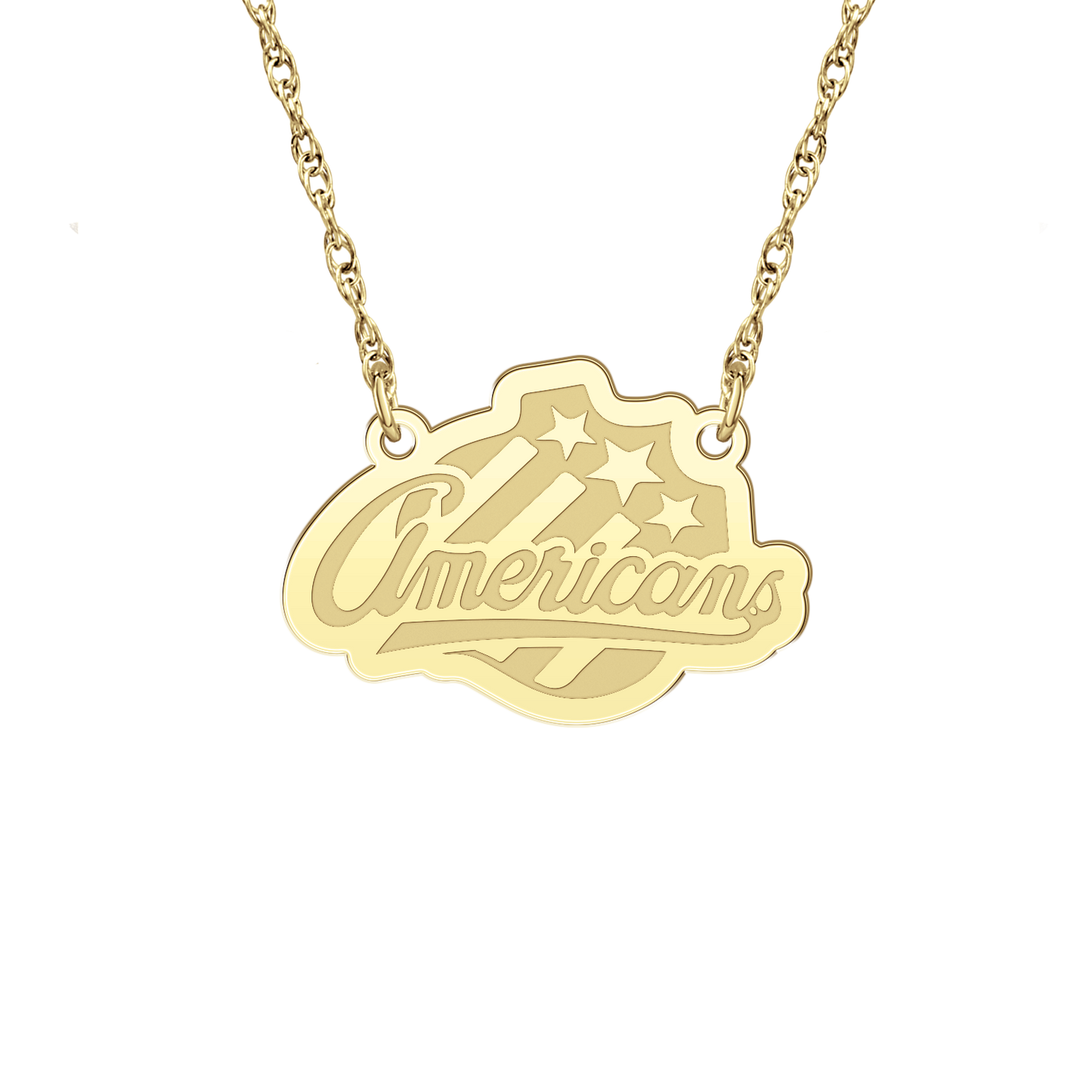 Rochester Jr. Americans Signature Logo Necklace