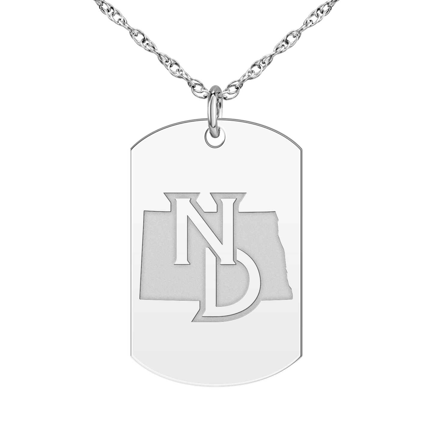 North Dakota Logo Tag Large