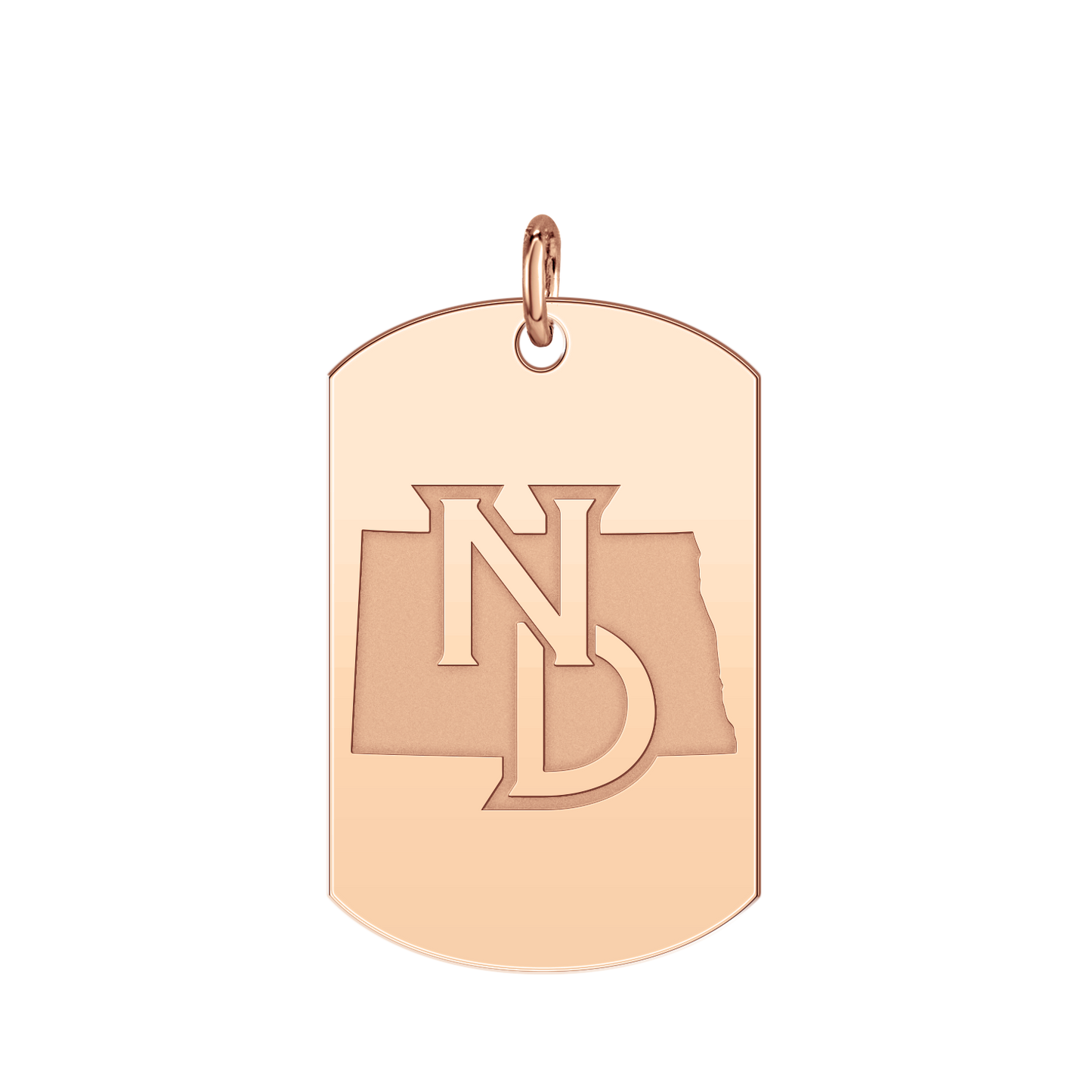 North Dakota Logo Tag Large