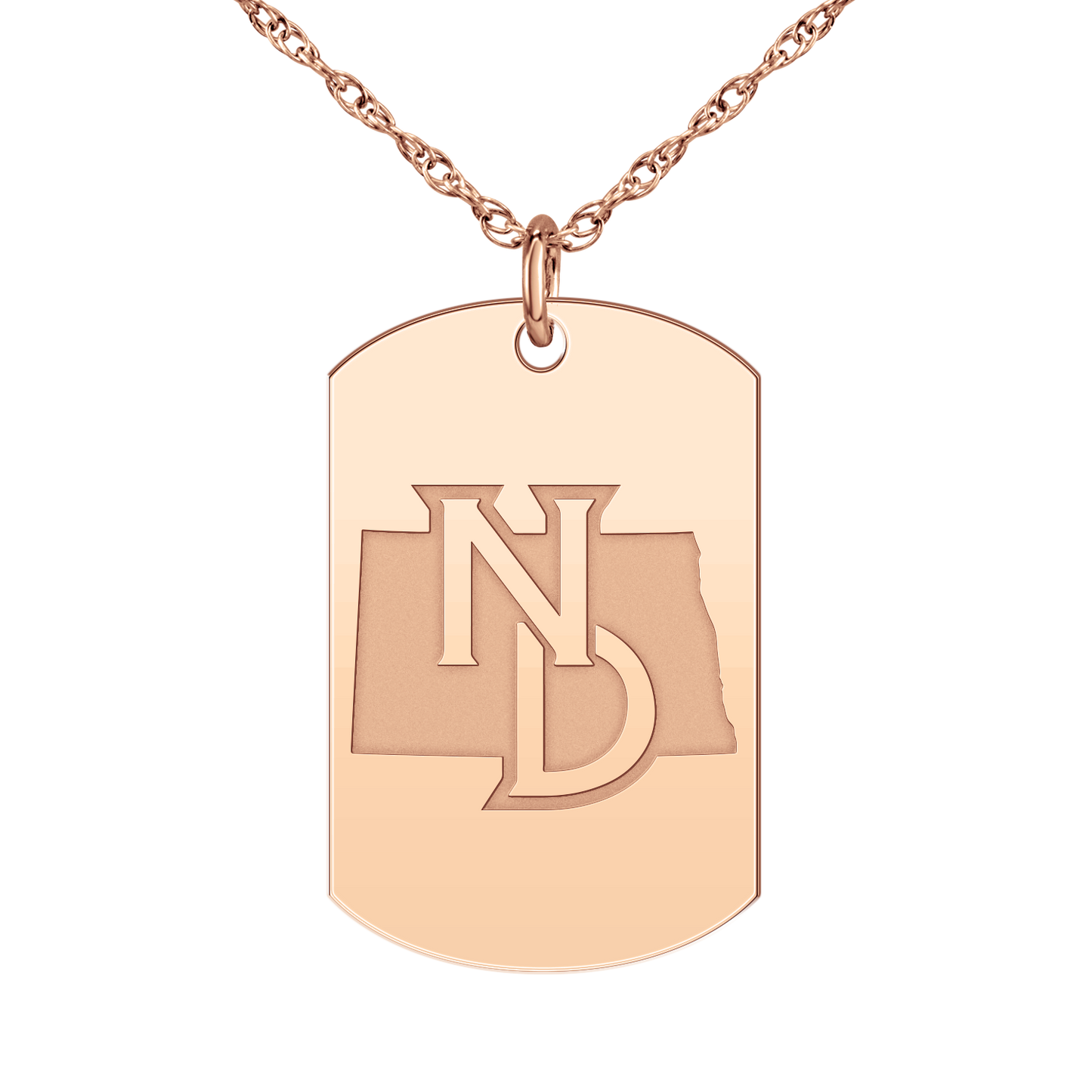 North Dakota Logo Tag Large