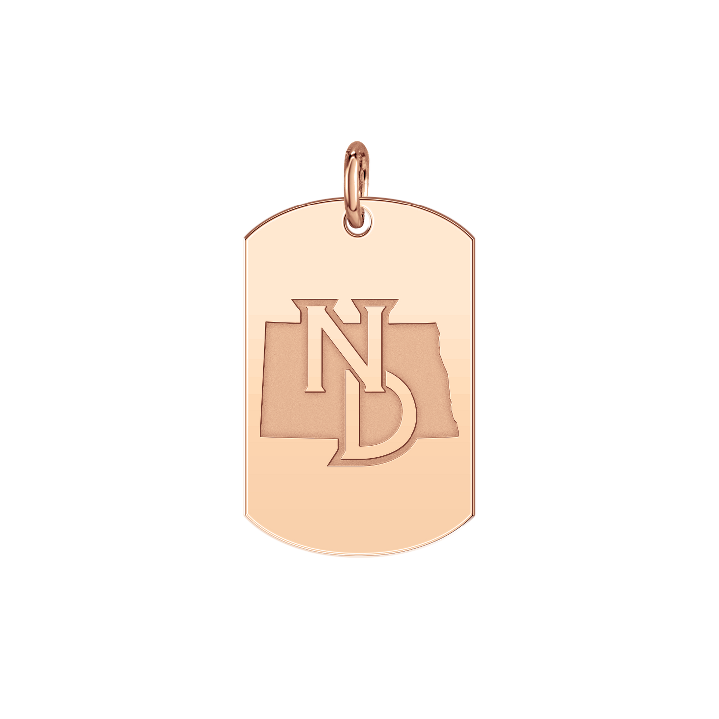 North Dakota Logo Tag Small
