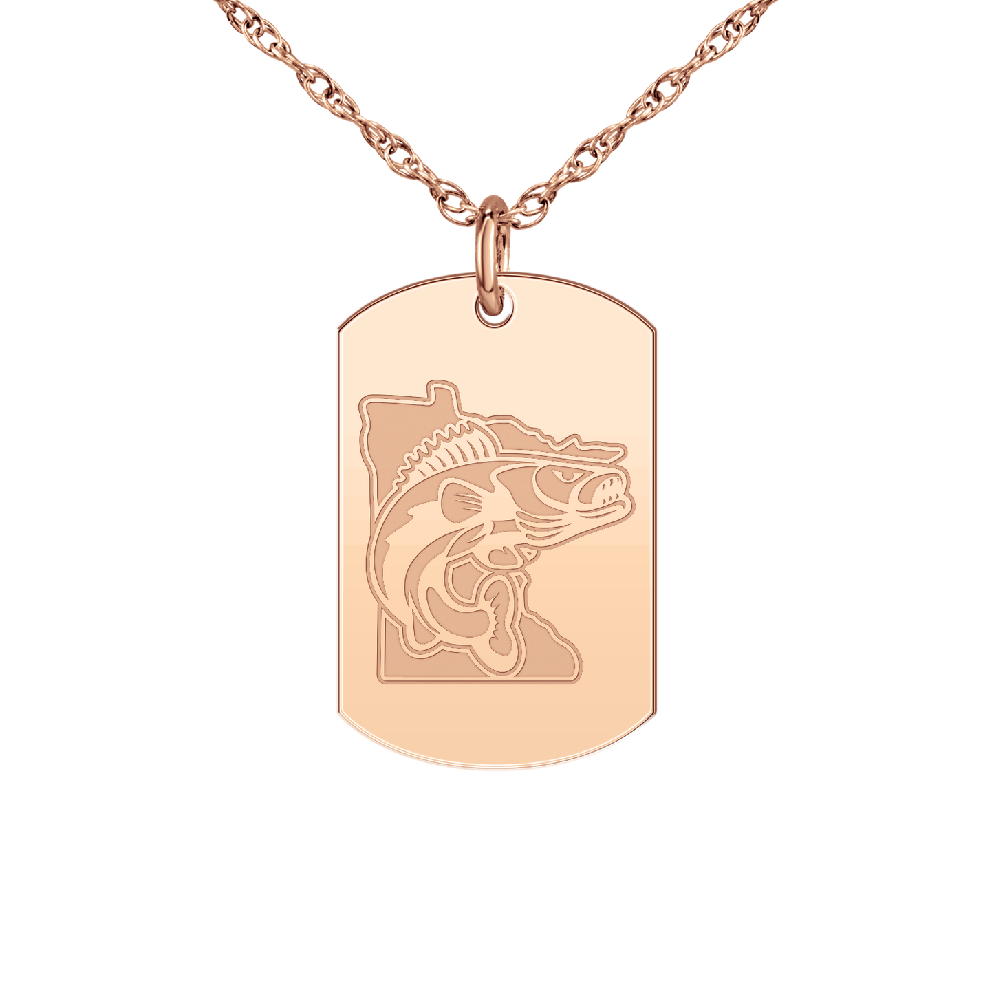 Minnesota Walleye Signature Tag Small