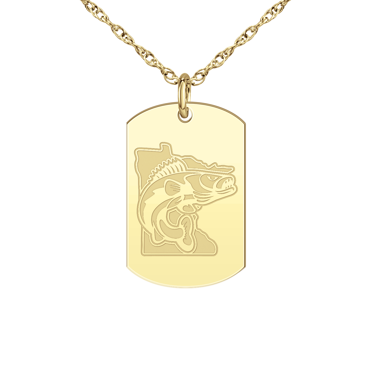 Minnesota Walleye Signature Tag Small