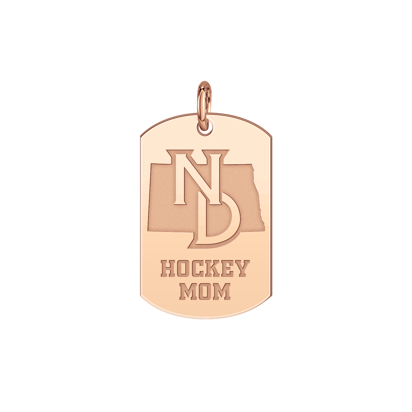 North Dakota Hockey Mom Tag