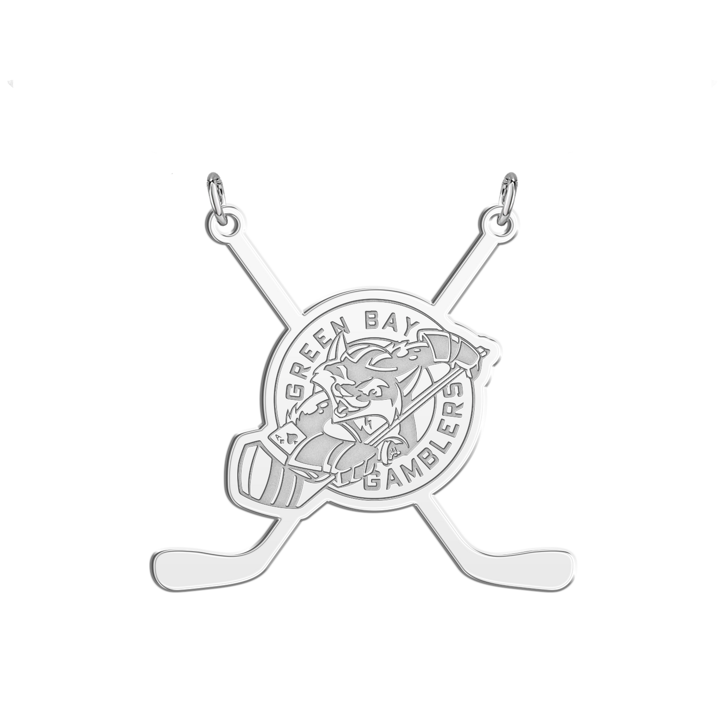 Green Bay Gamblers Sticks Necklace