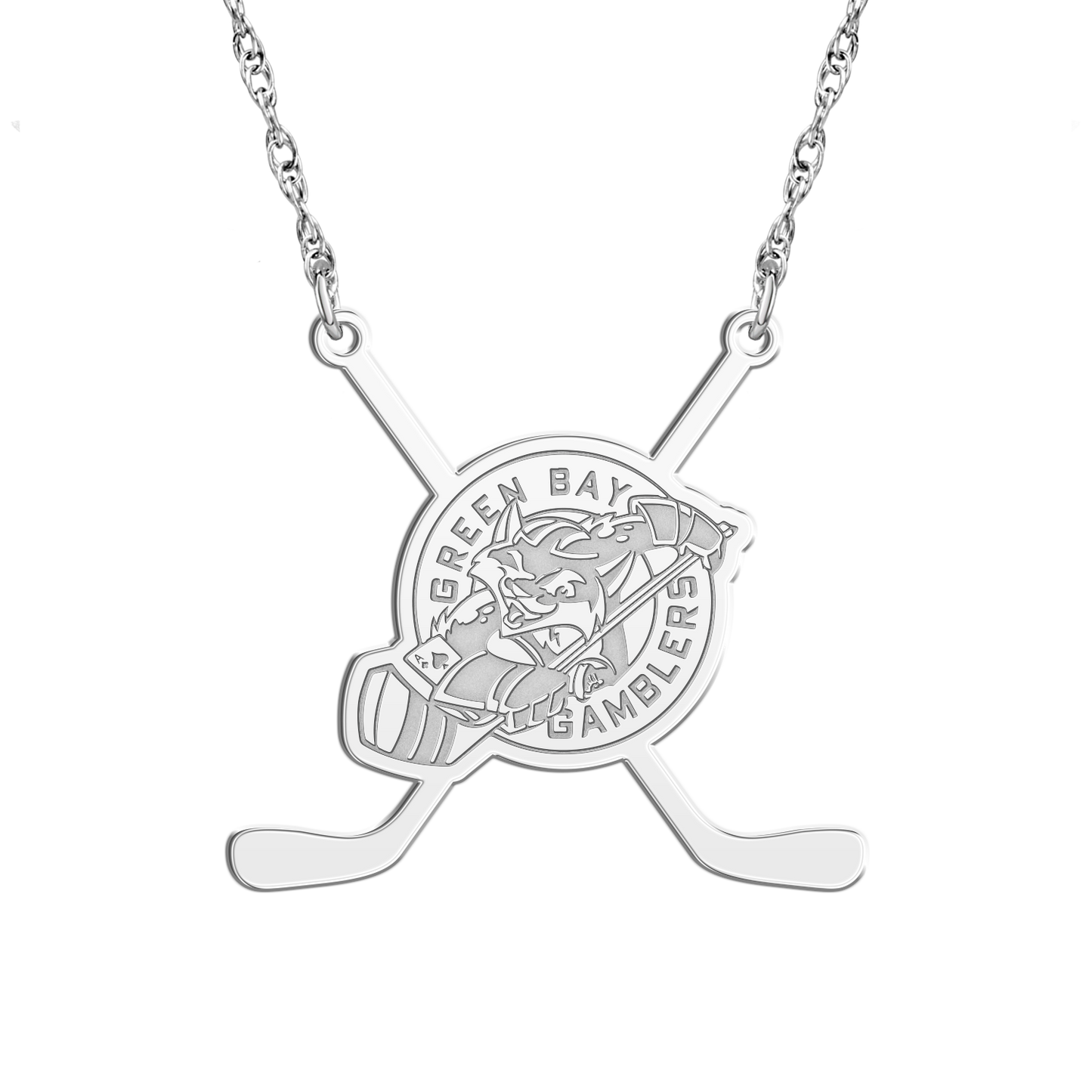 Green Bay Gamblers Sticks Necklace