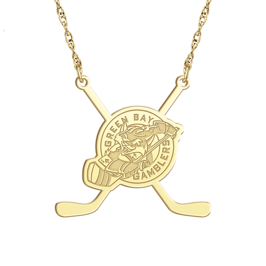 Green Bay Gamblers Sticks Necklace