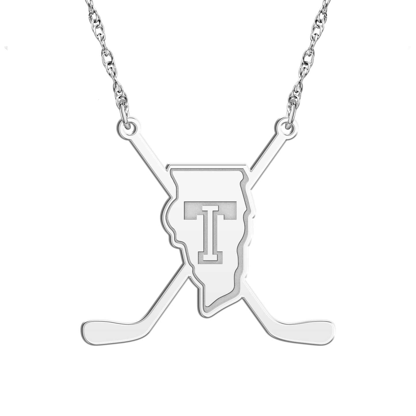 Team Illinois Sticks Necklace