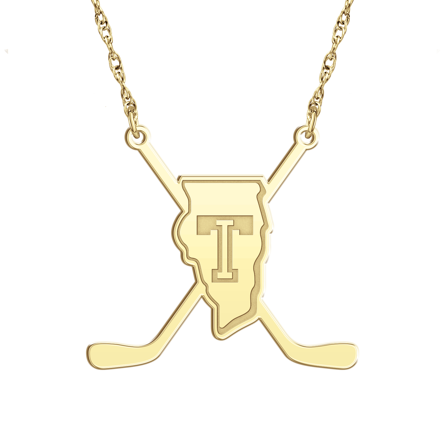Team Illinois Sticks Necklace