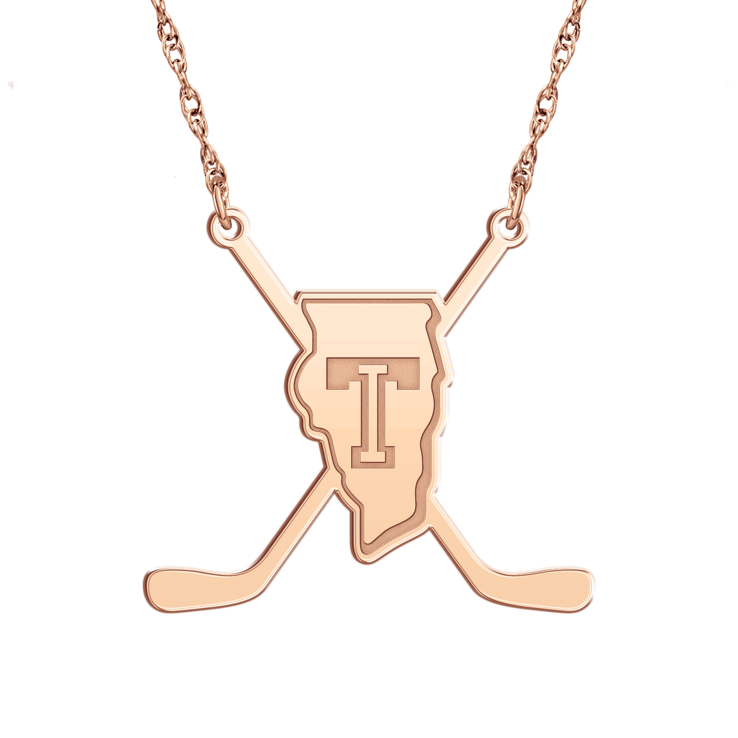 Team Illinois Sticks Necklace
