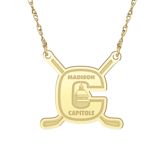 Madison Capitols Youth Hockey Sticks Necklace