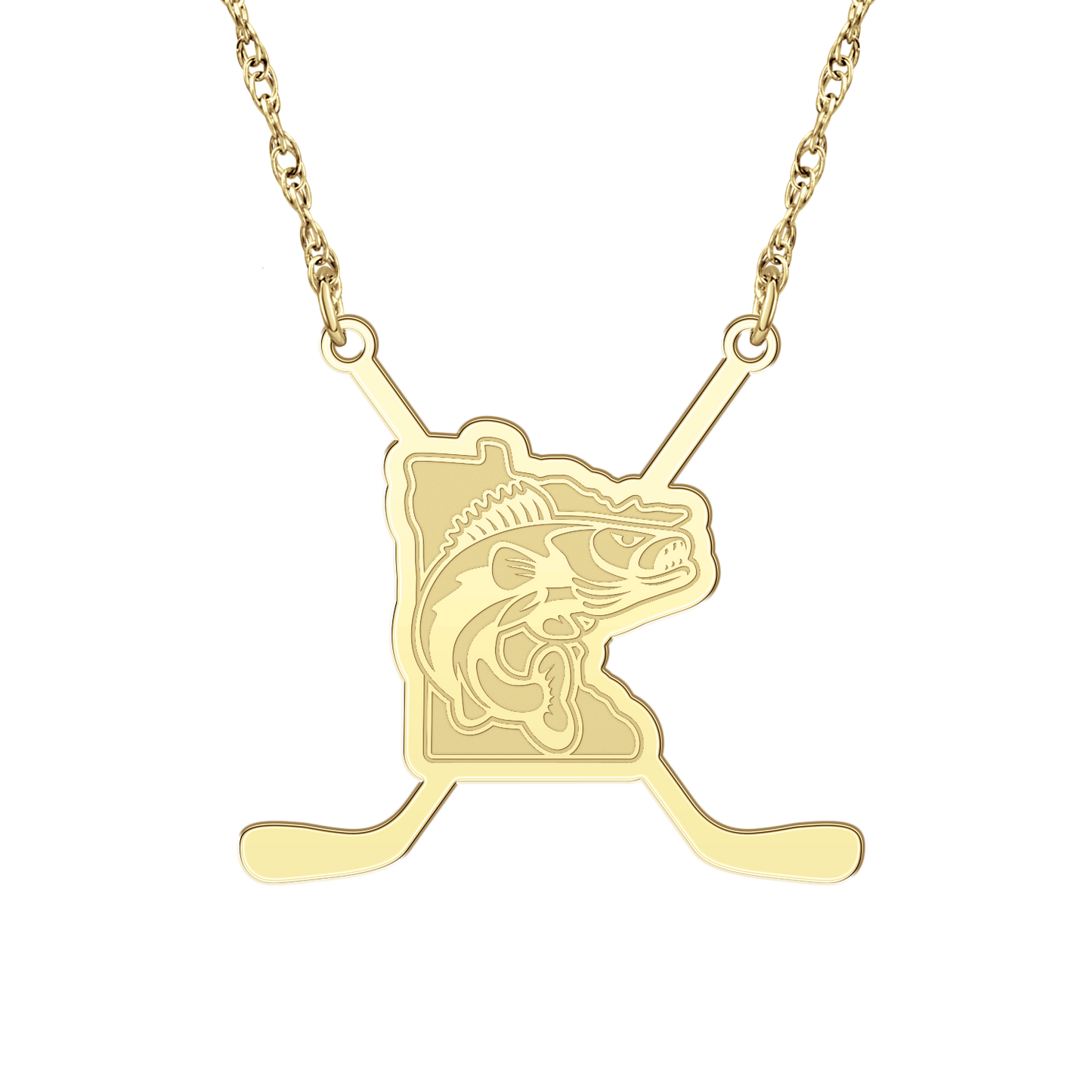 Minnesota Walleye Sticks Necklace