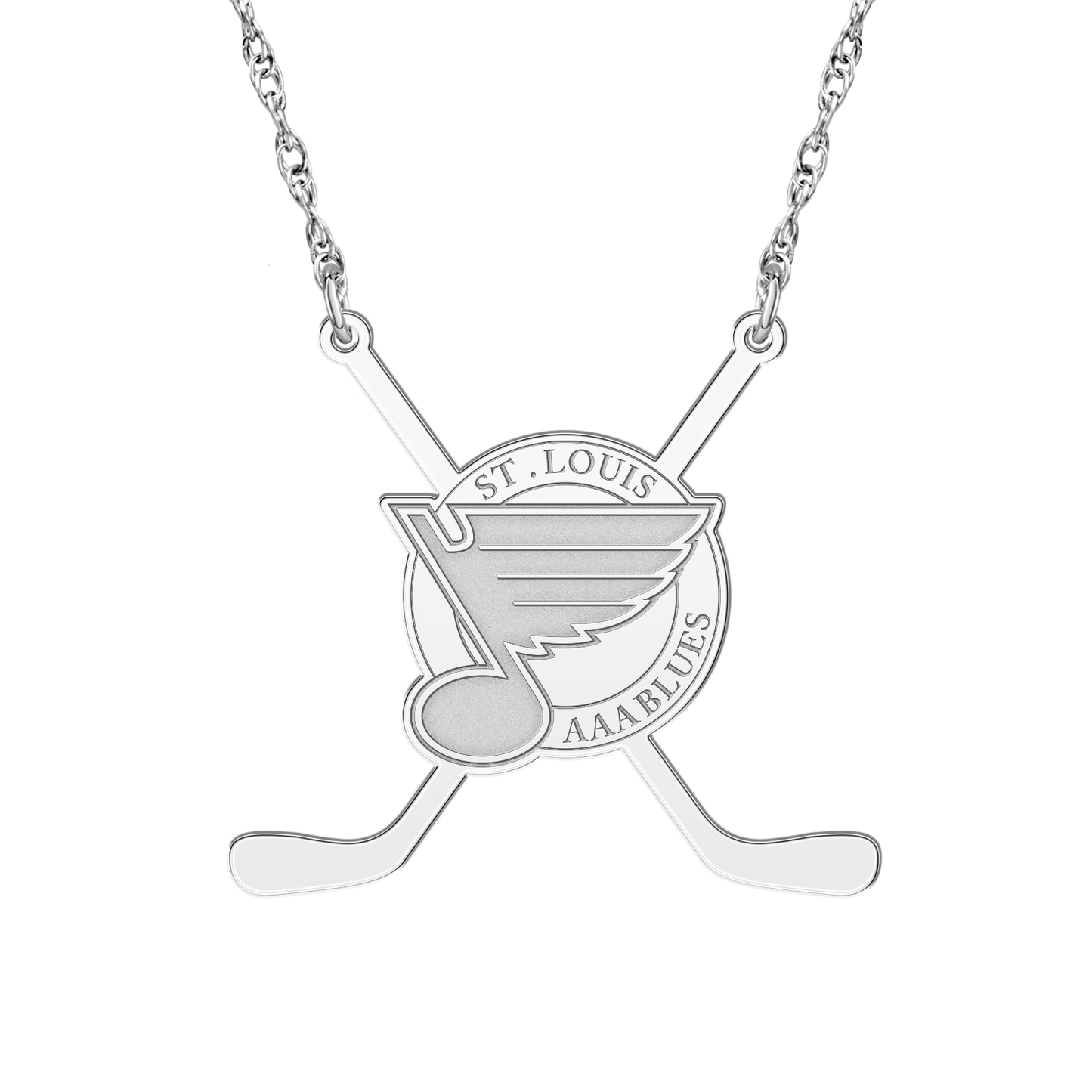 St. Louis AAA Blues Sticks Necklace