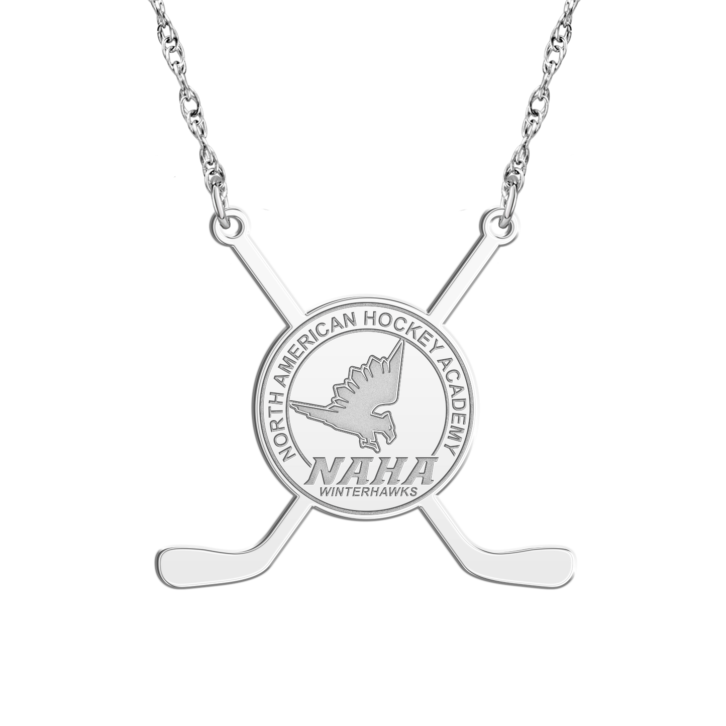 NAHA Sticks Logo Disc Necklace