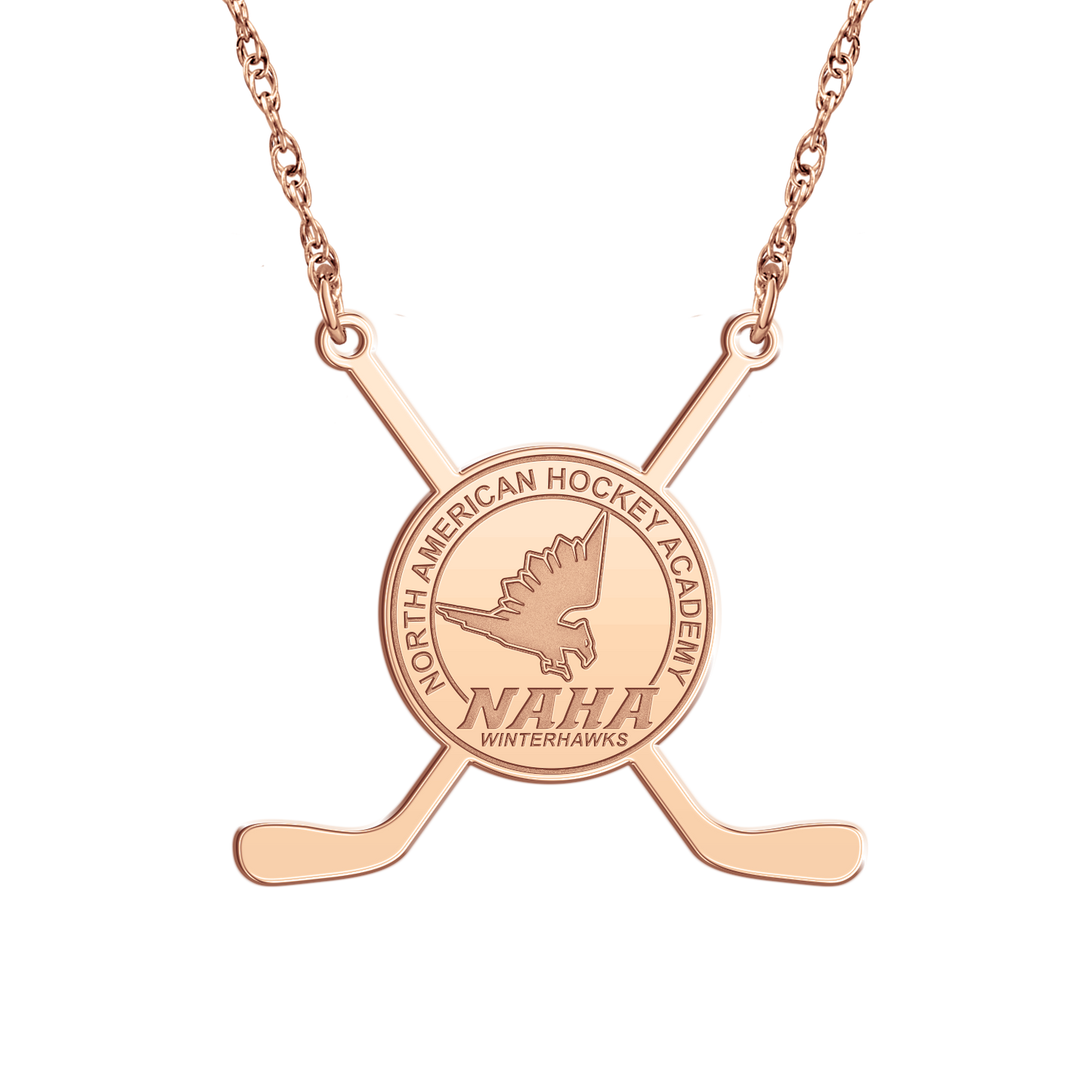 NAHA Sticks Logo Disc Necklace