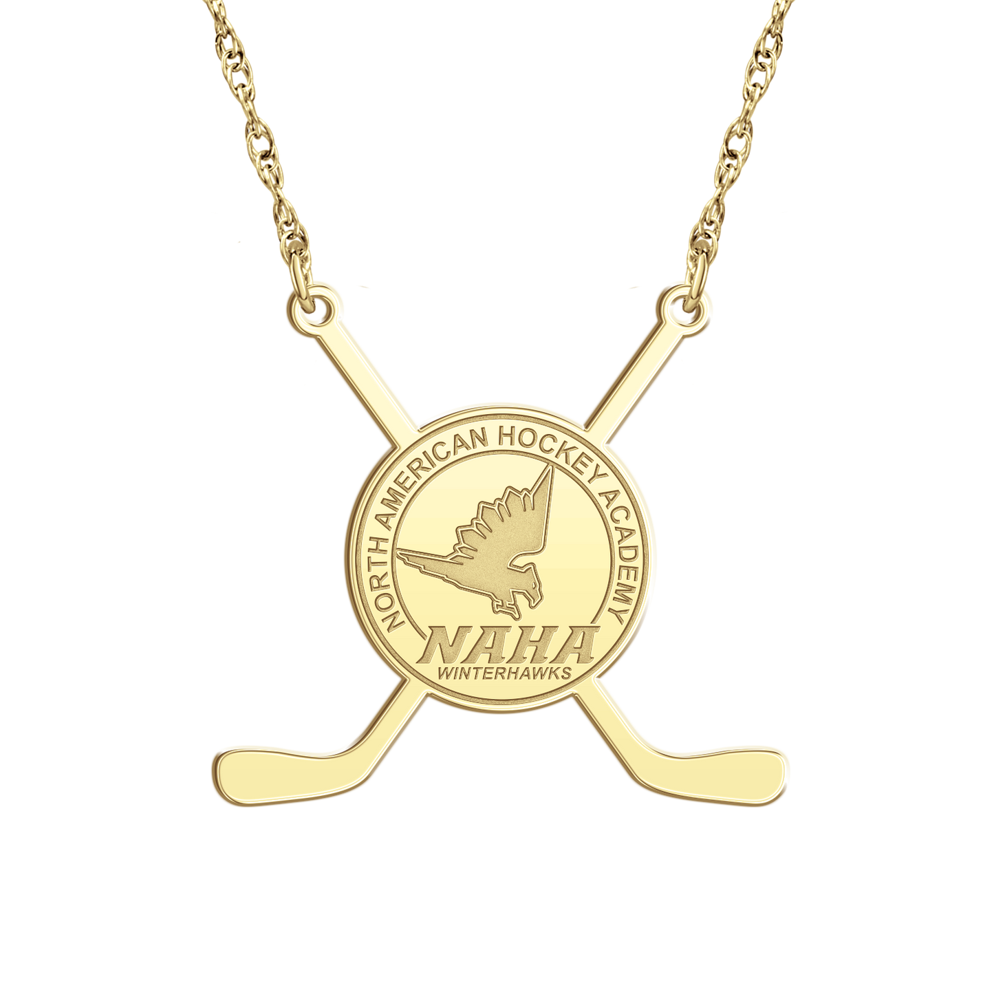 NAHA Sticks Logo Disc Necklace