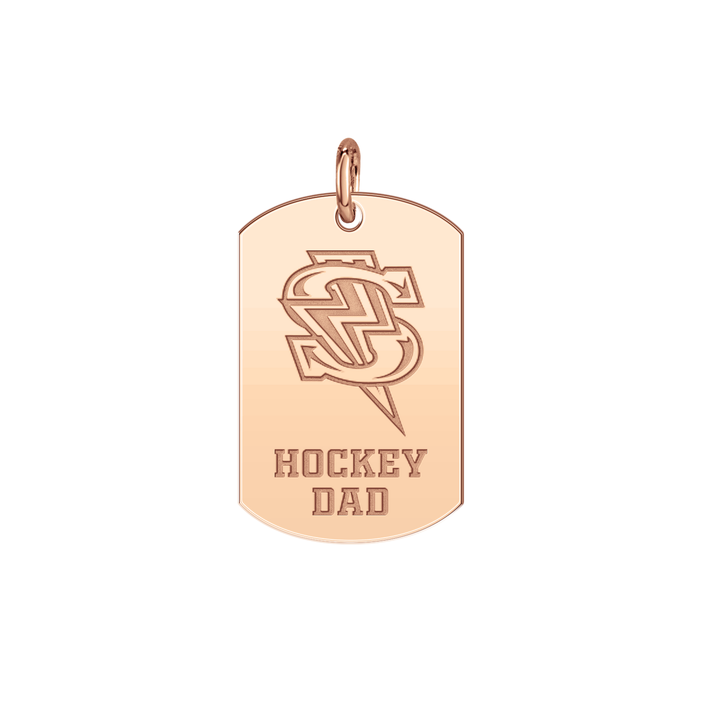 Windy City Storm Bolt Hockey Dad Tag